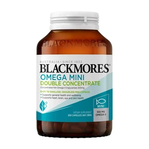 (PRE ORDER) Blackmores Omega Mini Double Concentrate 200 Capsules shelf life 2yrs